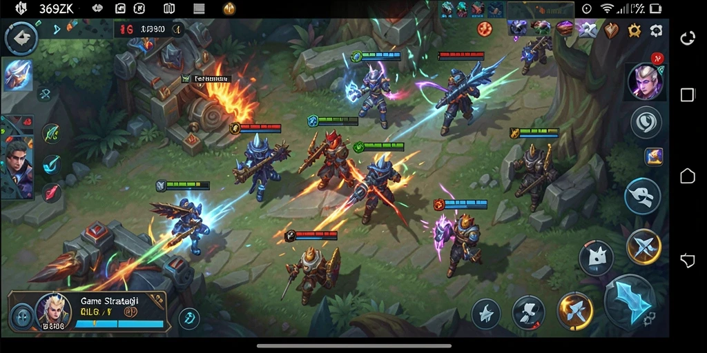 Tampilan gameplay 369ZK yang menampilkan pertempuran strategis.