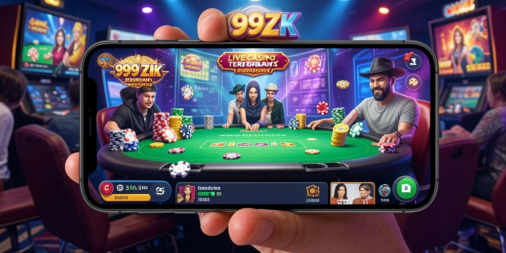 Tampilan menarik gameplay Live Casino di 999ZK.