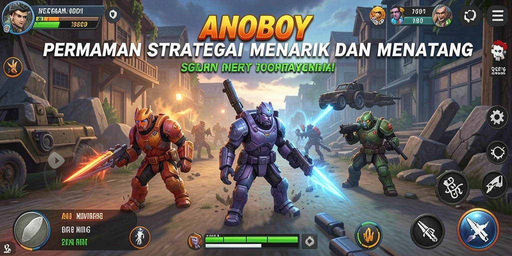 Tangkapan layar ANOBOY menampilkan momen strategis dalam permainan.