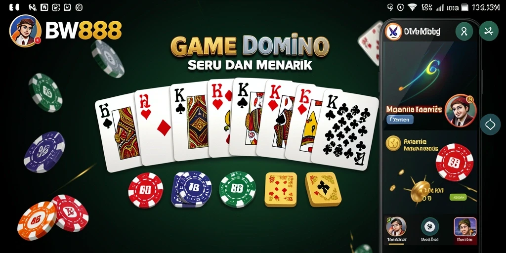 Screenshot gameplay BW888 menampilkan aksi seru permainan Domino.