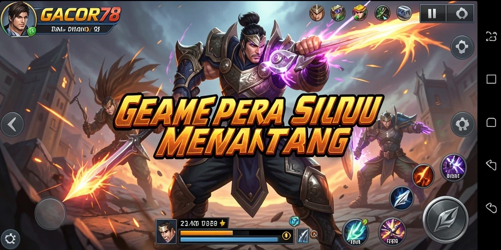 Tampilan gameplay mendebarkan dari GACOR78 yang menampilkan pertarungan intens.