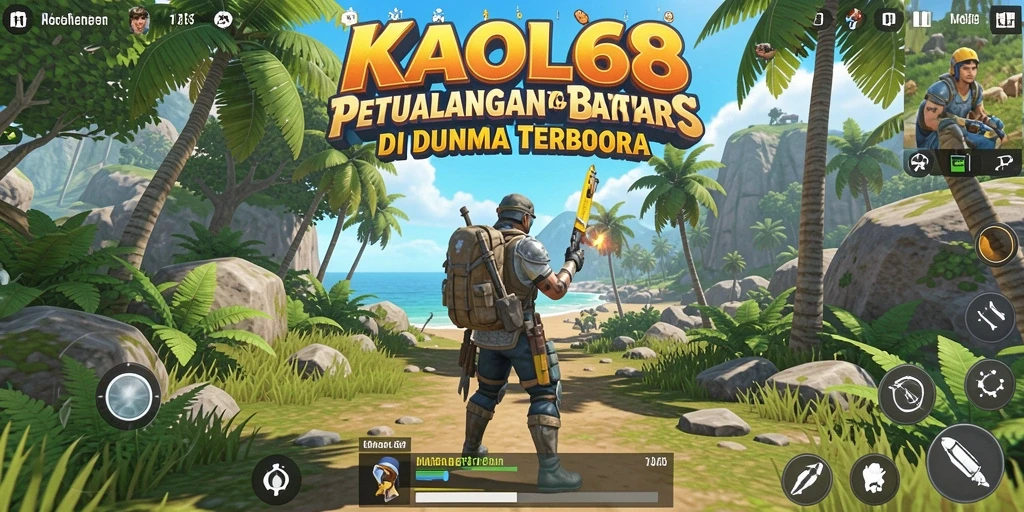 Tampilan epik dari dunia terbuka KAOL68 dengan berbagai lanskap yang menakjubkan.