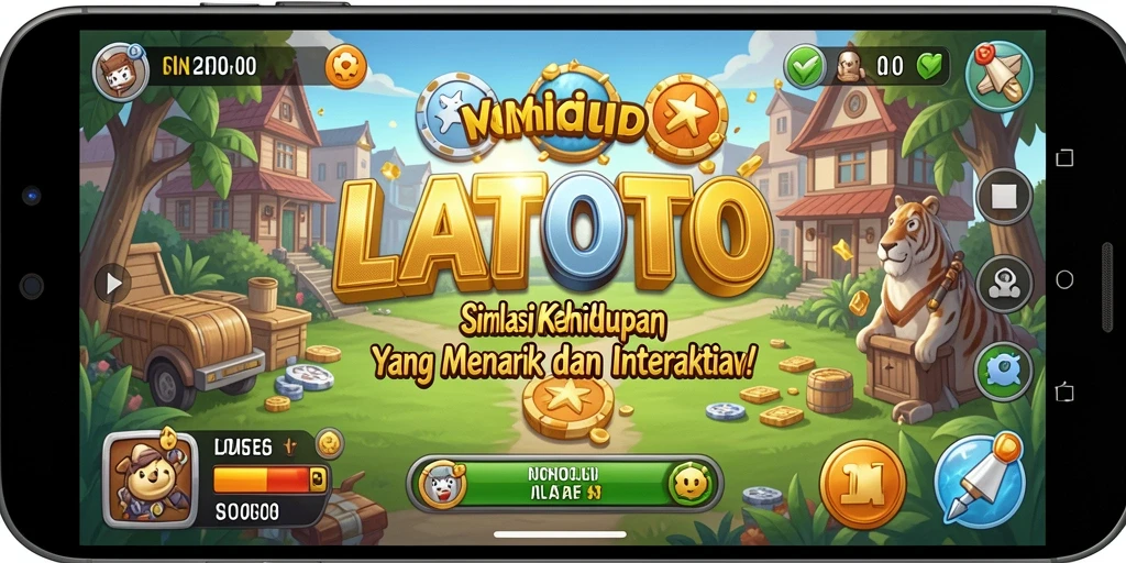 Tangkapan layar gameplay LATOTO menampilkan interaksi karakter yang menarik.