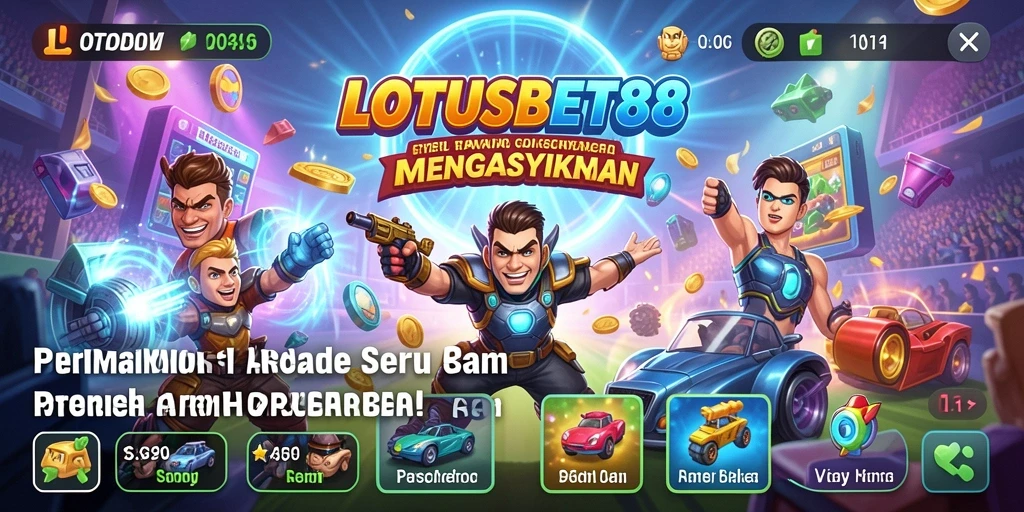 Screenshot gameplay LOTUSBET88 menampilkan aksi seru dalam Arena Arcade.