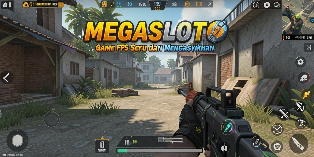 Tangkapan layar gameplay MEGASLOTO dengan aksi seru dan intens.