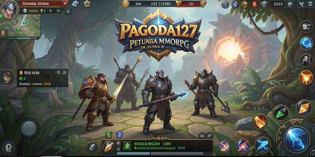 Tampilan gameplay <strong>PAGODA127</strong> yang menampilkan pertarungan epik di dunia MMORPG.