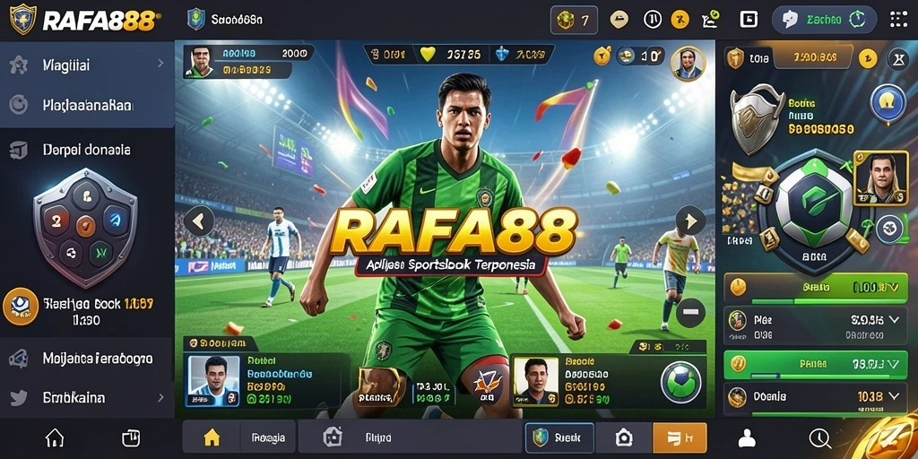 Tampilan antarmuka RAFA88 untuk taruhan olahraga yang seru.