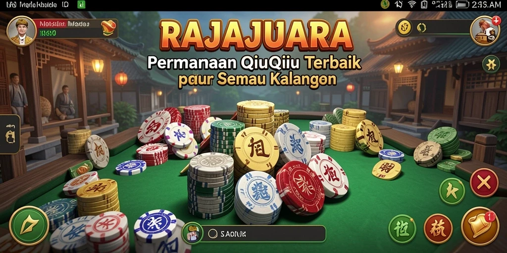 Tampilan gameplay menarik dari RAJAJUARA QiuQiu.