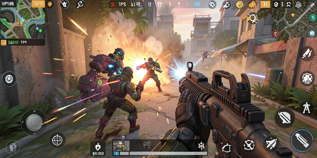 Tampilan aksi dalam gameplay TPS VIP188 yang mendebarkan.